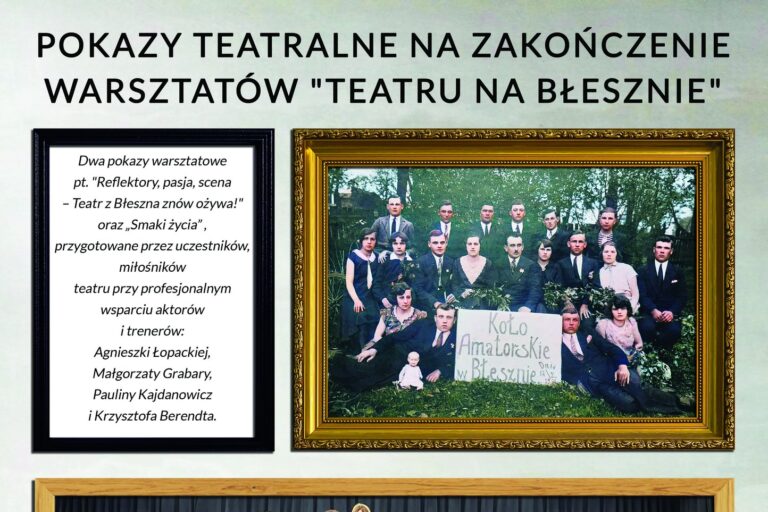 TEATR NA BŁESZNIE ZNÓW ŻYWY!