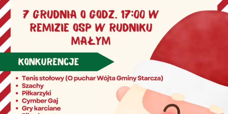 TURNIEJ MIKOŁAJKOWY W GMINIE STARCZA