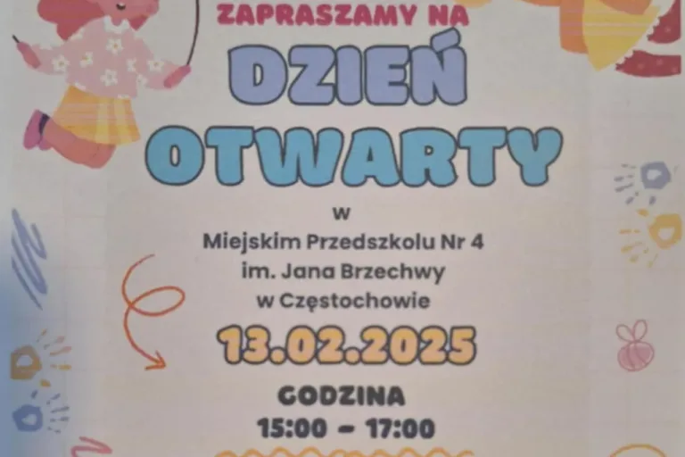 DZIEŃ OTWARTY W MIEJSKIM PRZEDSZKOLU NR 4