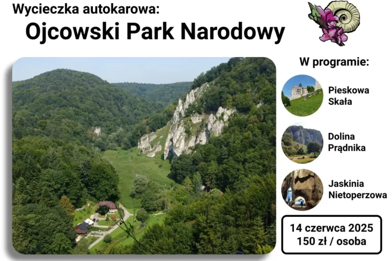 Wycieczka autokarowa do Ojcowskiego Parku Narodowego