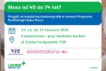 Bezpłatna mammografia – czerwiec 2025