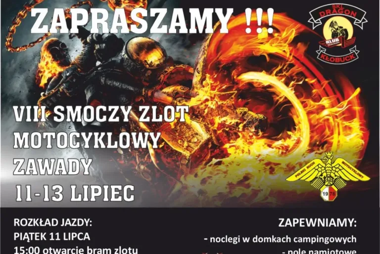 VIII SMOCZY ZLOT MOTOCYKLOWY W ZAWADACH – MOC SILNIKÓW I ROCKOWYCH BRZMIEŃ