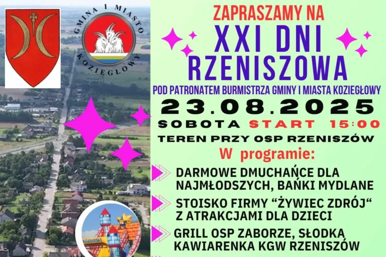 XXI DNI RZENISZOWA – ŚWIĘTO PEŁNE ATRAKCJI JUŻ 23 SIERPNIA