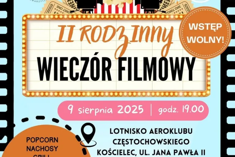 II RODZINNY WIECZÓR FILMOWY – KINO PLENEROWE NA LEŻAKACH