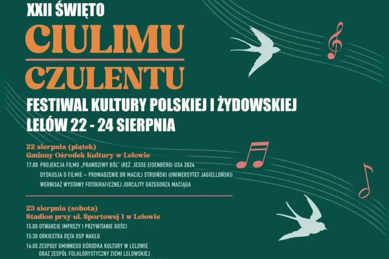 LELÓW ZAPRASZA NA ŚWIĘTO CIULIMU-CZULENTU – SPOTKANIE KULTUR POLSKIEJ I ŻYDOWSKIEJ