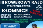 III ROWEROWY RAJD W KŁOMNICACH – JUŻ W NIEDZIELĘ!
