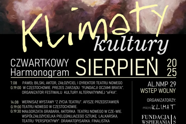 CZĘSTOCHOWA W KLIMACIE KULTURY – ARTYSTYCZNY PROJEKT OŻYWIA MIASTO