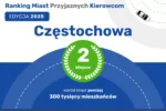 CZĘSTOCHOWA O KROK OD ZWYCIĘSTWA W RANKINGU MIAST PRZYJAZNYCH KIEROWCOM 2025