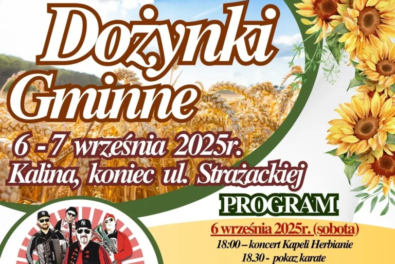 DOŻYNKI GMINNE W KALINIE – ŚWIĘTO PLONÓW I WSPÓLNEJ ZABAWY