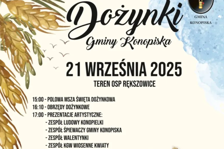ŚWIĘTO PLONÓW W GMINIE KONOPISKA – DOŻYNKI 2025