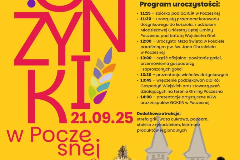 DOŻYNKI GMINNO-PARAFIALNE W POCZESNEJ