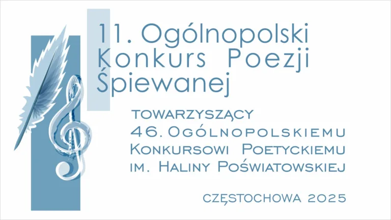 POEZJA ŚPIEWANA POWRACA – RUSZYŁY ZGŁOSZENIA DO OGÓLNOPOLSKIEGO KONKURSU „***ŻYJE SIĘ TYLKO CHWILĘ...”