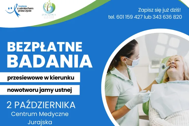 Zadbaj o swój uśmiech – bezpłatne badania przesiewowe w Częstochowie