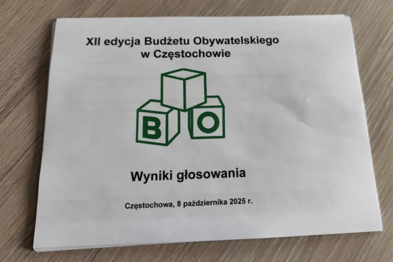 CZĘSTOCHOWIANIE WYBRALI SWOJE PROJEKTY – 10,5 MLN ZŁ NA POMYSŁY MIESZKAŃCÓW
