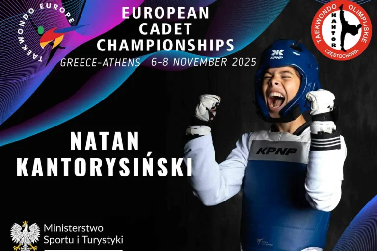 NATAN KANTORYSIŃSKI POWOŁANY DO REPREZENTACJI POLSKI NA MISTRZOSTWA EUROPY KADETÓW W TAEKWONDO