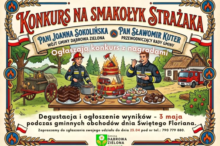 STRAŻACKIE SMAKOŁYKI I MAJOWE ŚWIĘTOWANIE W DĄBROWIE ZIELONEJ