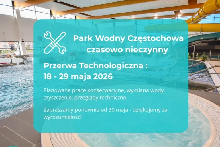 PARK WODNY W CZĘSTOCHOWIE ZNIKA NA CHWILĘ Z MAPY. WIADOMO, KIEDY WRÓCI