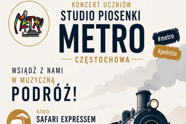 Muzyczna podróż pełna emocji – końcoworoczny pokaz Studia Piosenki Metro Częstochowa