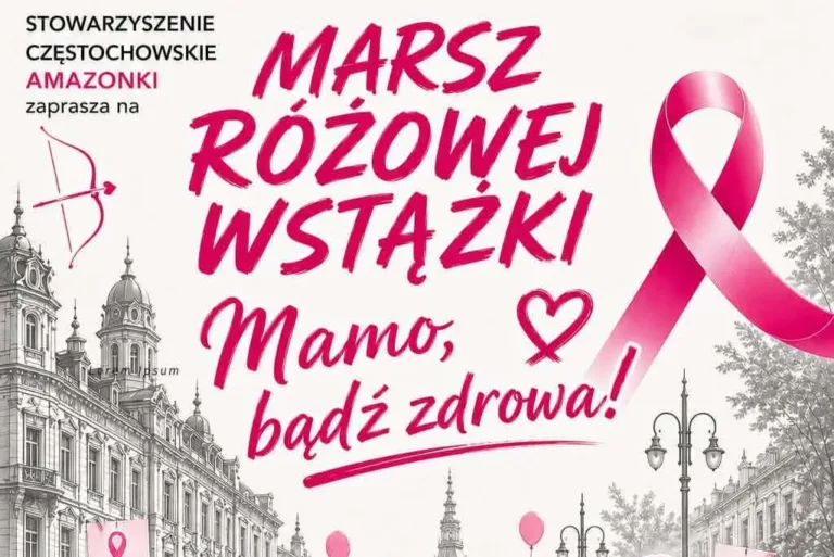 Marsz Różowej Wstążki w Częstochowie