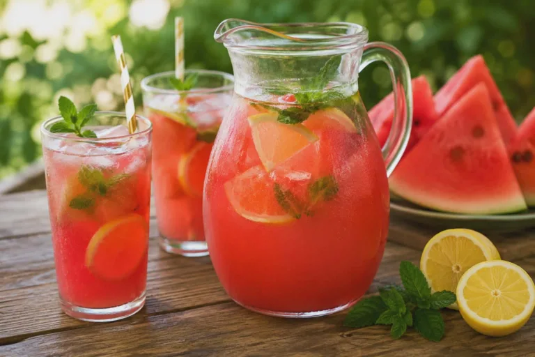 Sposób na upał? Domowa lemoniada z miętą i arbuzem!