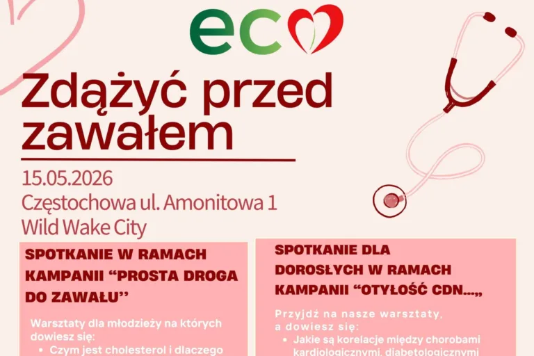 ZDROWIE POD KONTROLĄ. BEZPŁATNE WARSZTATY O SERCU, OTYŁOŚCI I CUKRZYCY