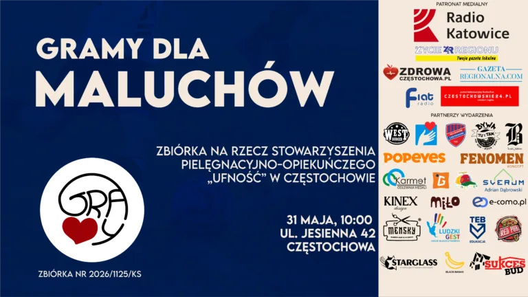 PIŁKA, EMOCJE I POMOC. CZĘSTOCHOWA ZNÓW ZAGRA DLA NAJMŁODSZYCH