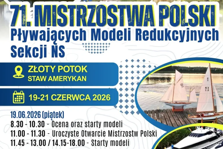 W ZŁOTYM POTOKU RUSZAJĄ MISTRZOSTWA POLSKI MODELI PŁYWAJĄCYCH