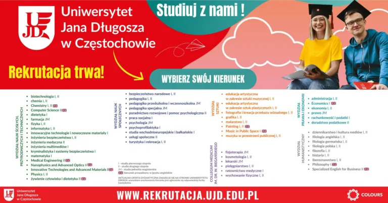 Rekrutacja na Uniwersytecie Jana Długosza już ruszyła. Kandydaci mają czas do 13 lipca