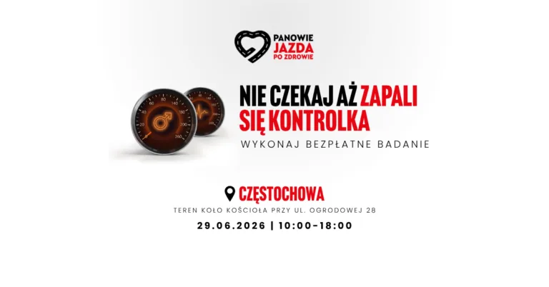 PANOWIE, ZADBAJCIE O SIEBIE! DARMOWE BADANIA JUŻ W PONIEDZIAŁEK