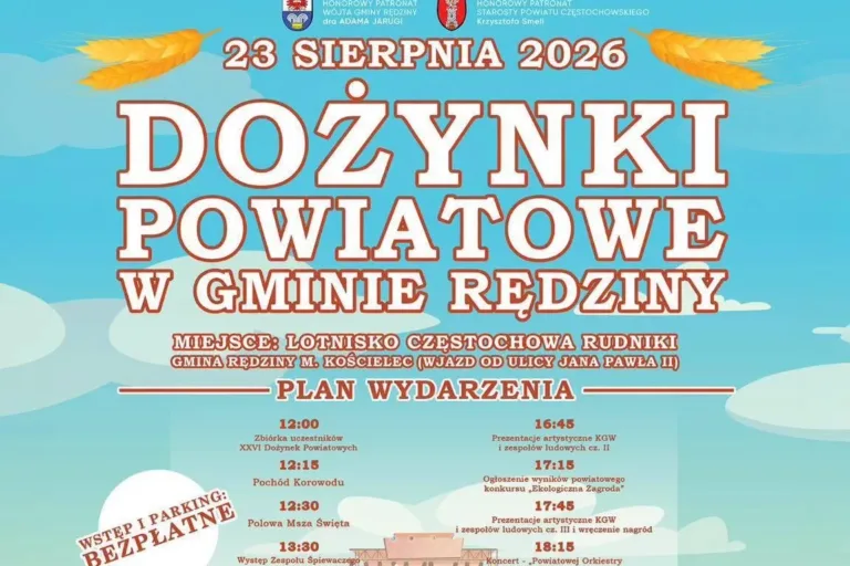 DOŻYNKI POWIATOWE W RĘDZINACH. PRZED NAMI ŚWIĘTO PLONÓW I GWIAZDY WIECZORU