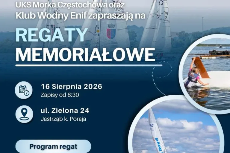 BIAŁE ŻAGLE DLA TYCH, KTÓRZY ODESZLI. WYJĄTKOWE REGATY NA ZALEWIE PORAJSKIM