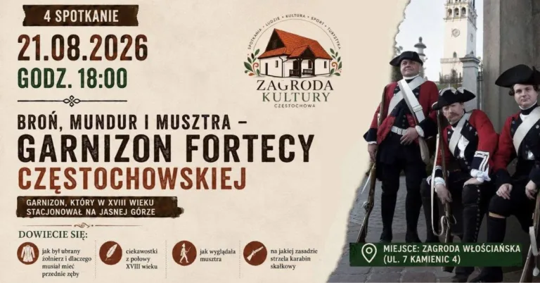 XVIII wiek ożyje w Zagrodzie Kultury. Częstochowa zaprasza na wyjątkowe spotkanie z historią