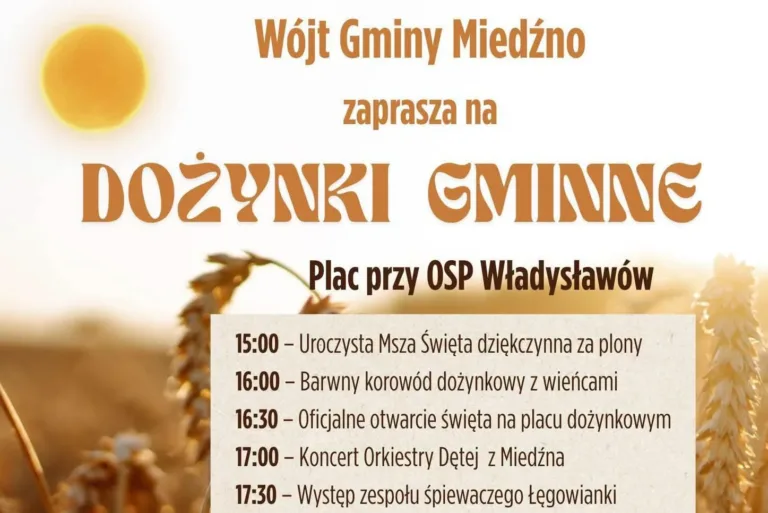 DOŻYNKOWA SOBOTA W GMINIE MIEDŹNO