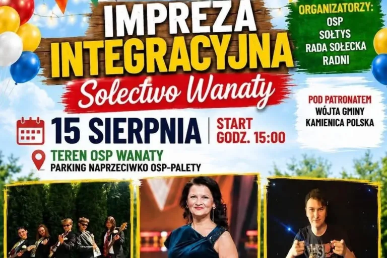 15 SIERPNIA WANATY ZAPRASZAJĄ NA WIELKĄ IMPREZĘ RODZINNĄ