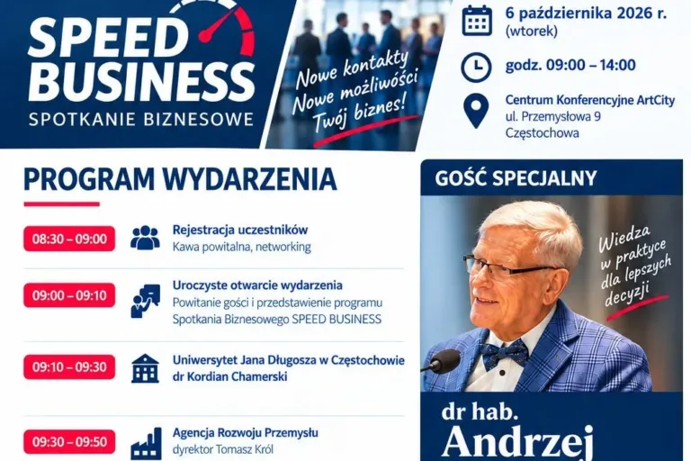 SPEED BUSINESS w Częstochowie. Biznes, nauka i nowe możliwości współpracy