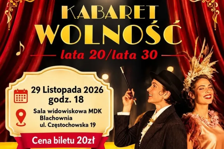 KABARET, PIOSENKA I TEATR W JEDNYM WIECZORZE. „KABARET WOLNOŚĆ” W BLACHOWNI