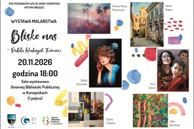 SZEŚCIU ARTYSTÓW, RÓŻNE STYLE. W KONOPISKACH OTWORZĄ WYSTAWĘ MALARSTWA